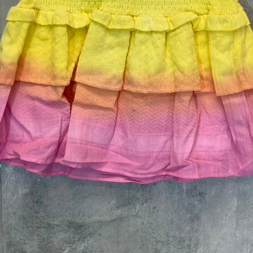 CECILIE COPENHAGEN Women's Tie-Dye Nola Smocked Layered Mini Skirt SZ XS