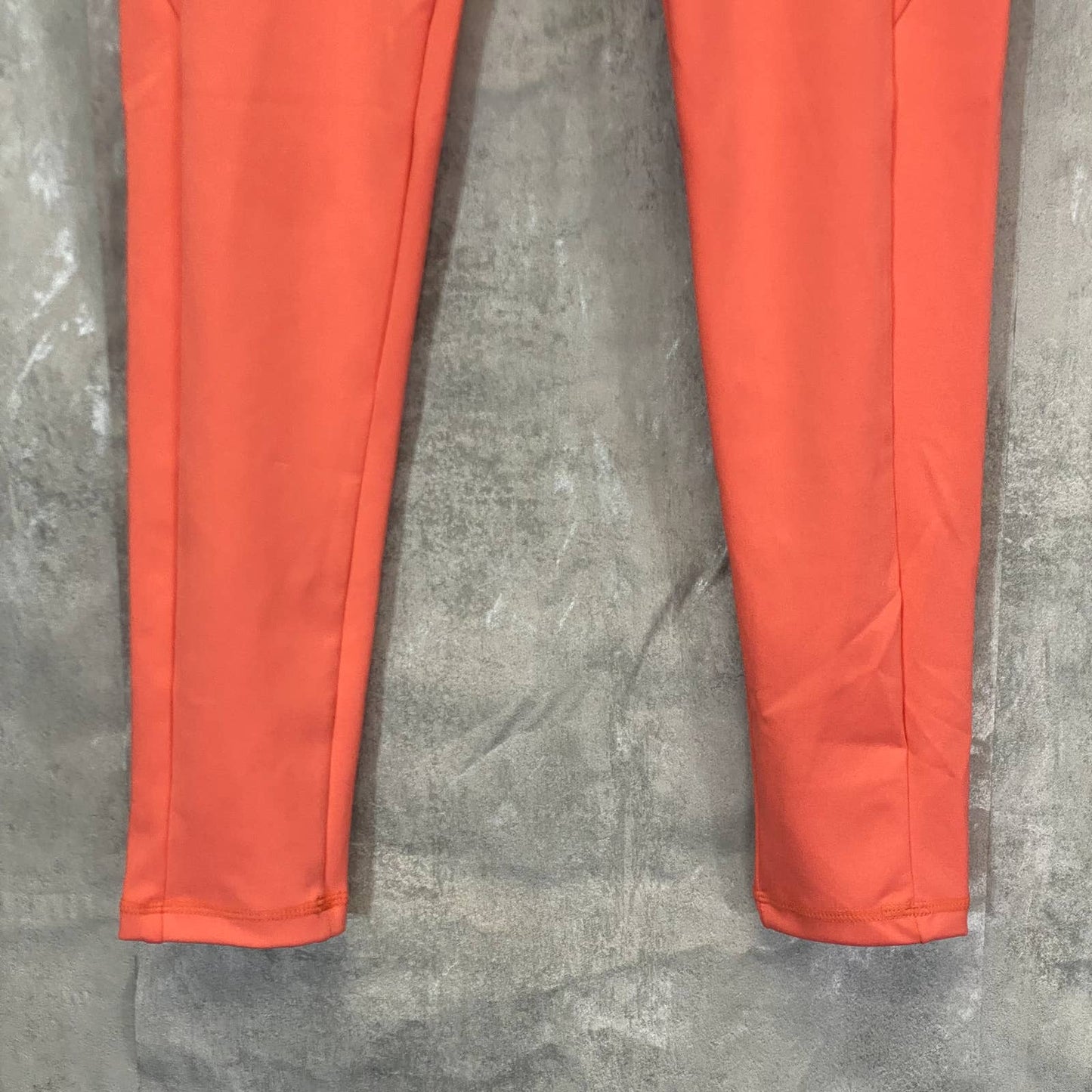 NICOLE MILLER Sport Women's Coral High-Rise Pull-On Skinny Media Pocket Leggings SZ L