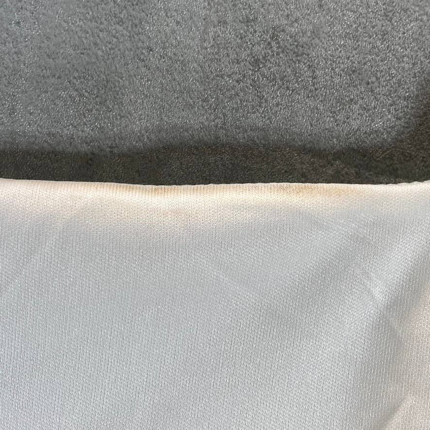 B. DARLIN Juniors' Day White Lace-Trim Waist High-Neck Fit & Flare Dress SZ13/14