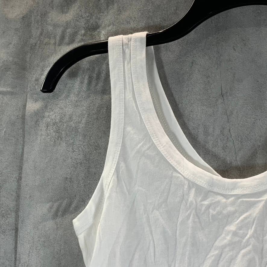 SUNDOWN By SPLENDID Juniors' White Del Rey Scoopneck Tank Top SZ XS