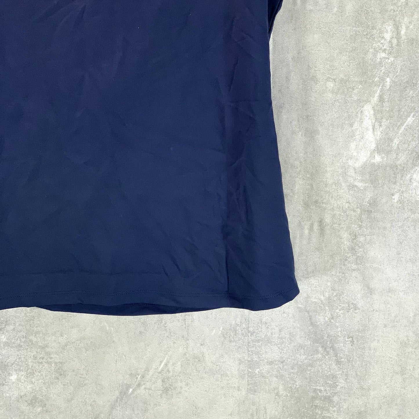 INC INTERNATIONAL CONCEPTS Women's Indigo Sea Crewneck Ponte-Knit Twist Top SZ L