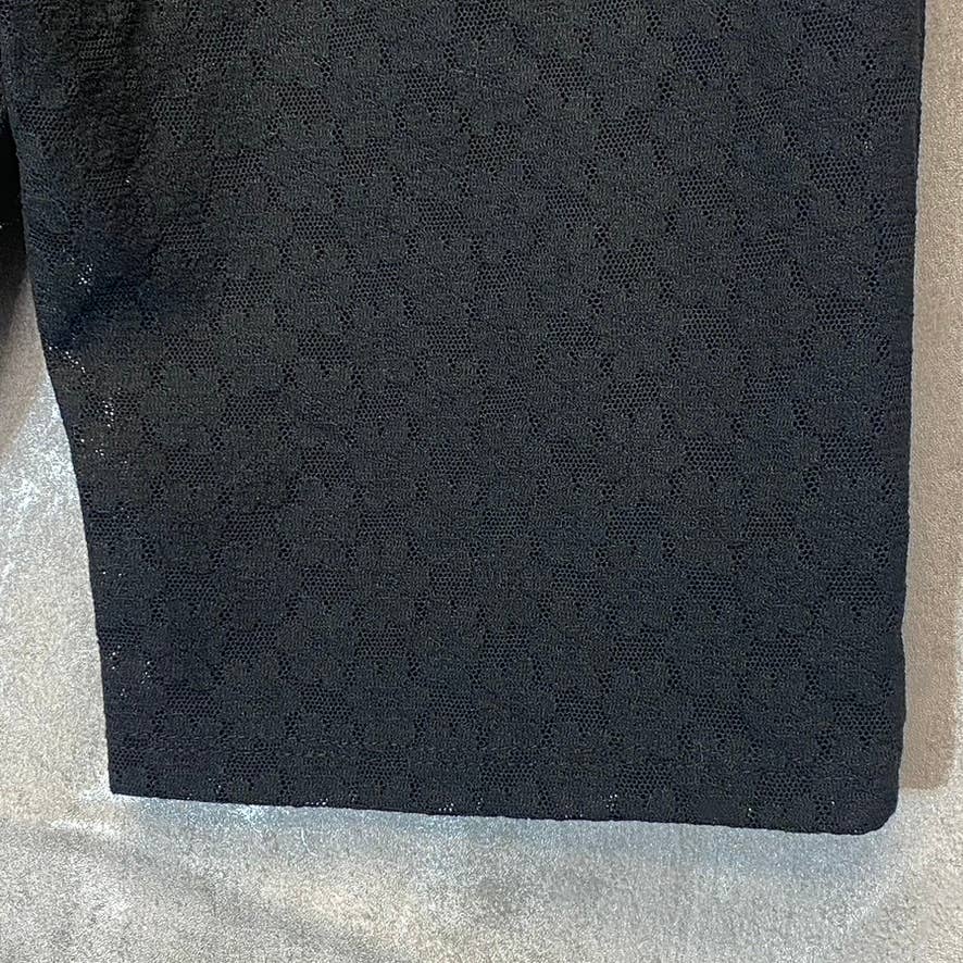 OPEN EDIT Women's Black Lace Pull-On Bike Shorts SZ XS