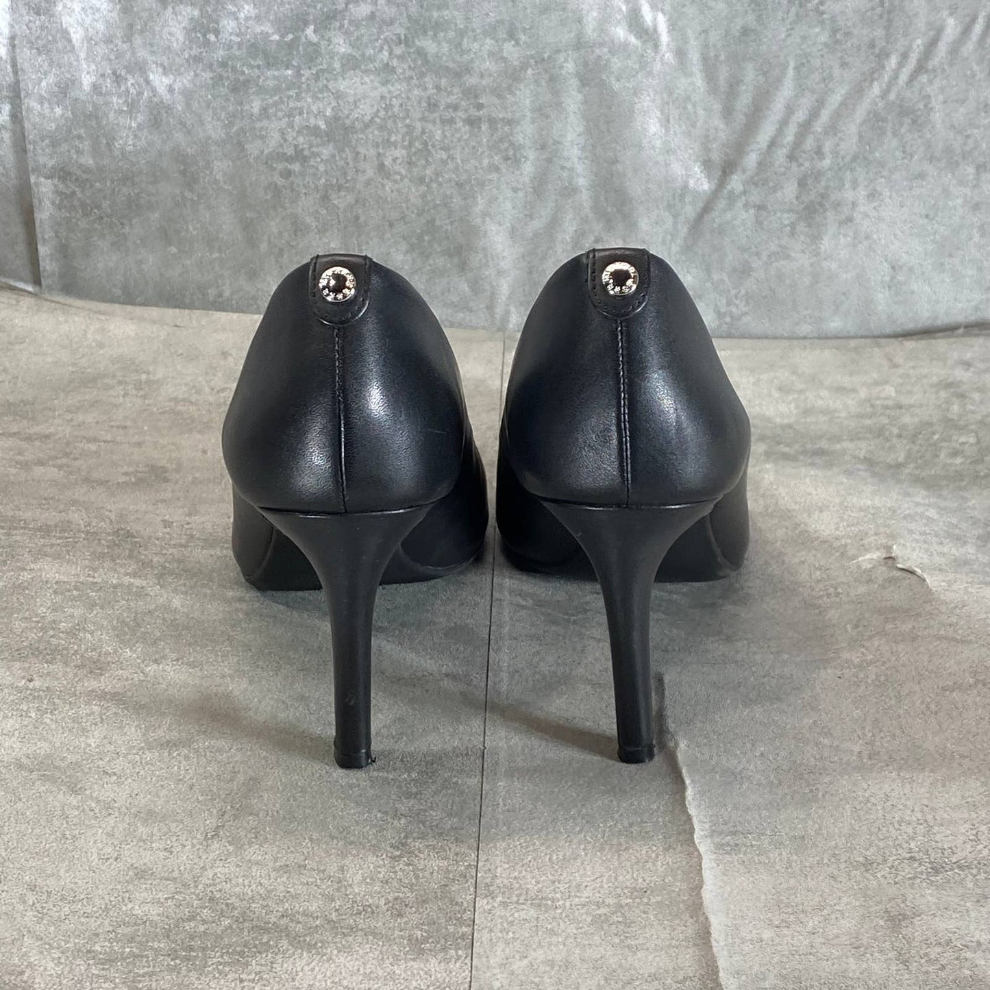 MICHAEL MICHAEL KORS Women's Black Leather Alina Flex Pointed-Toe Pumps SZ 7.5