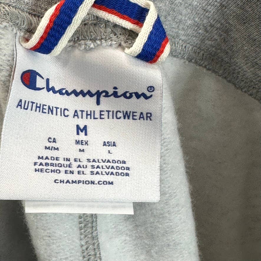 CHAMPION Women's Oxford Grey Powerblend Fleece Drawstring Waist Joggers SZ M