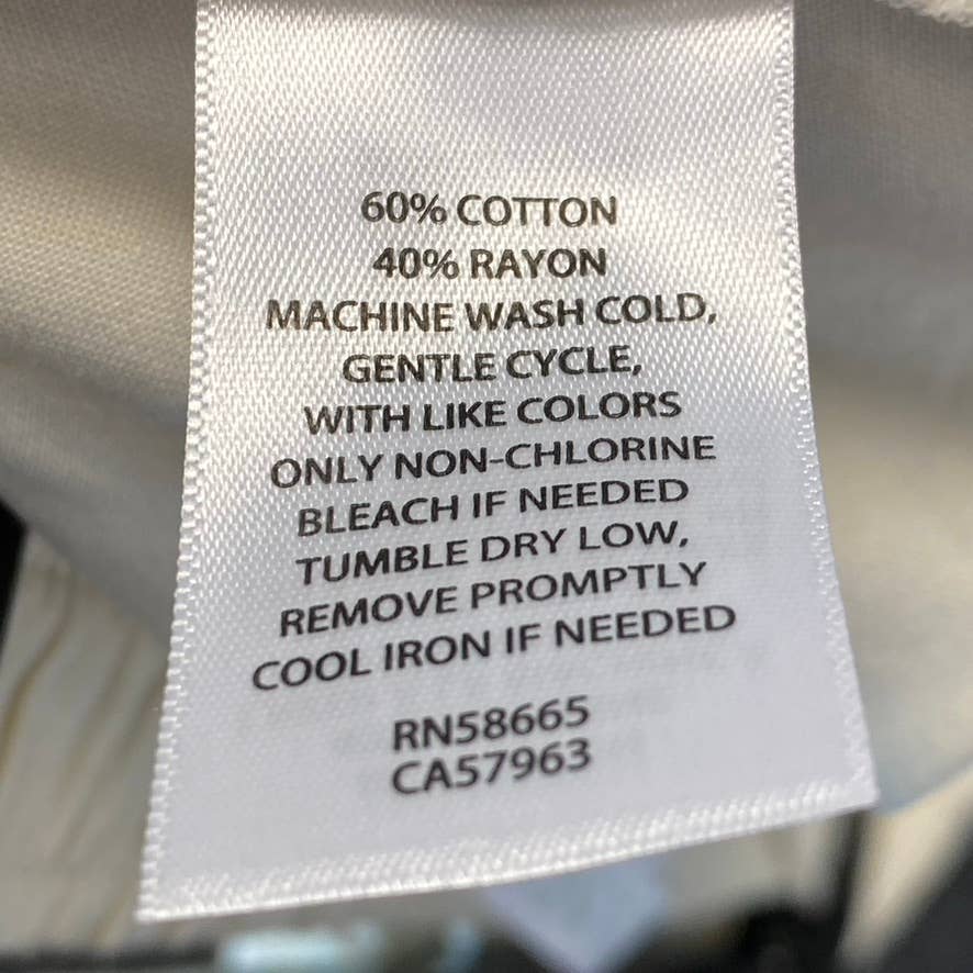 ABOUND Women's Solid Ivory Dove Elastic Waist Pull-On Cargo Pants SZ M