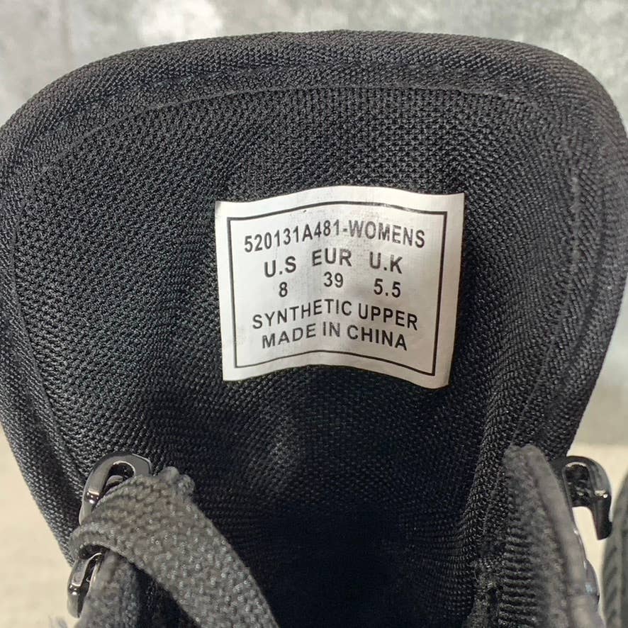 LEVI'S Women's Black Olivia High-Top Platform Lace-Up Sneakers SZ 8