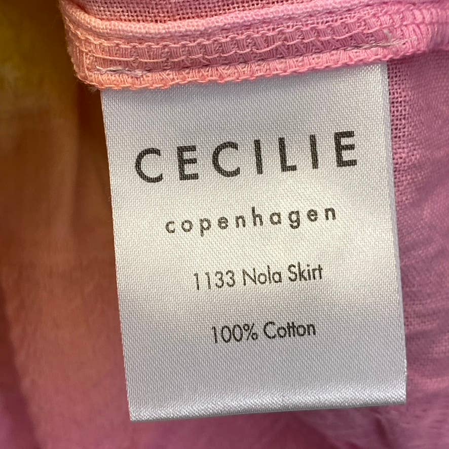 CECILIE COPENHAGEN Women's Tie-Dye Nola Smocked Layered Mini Skirt SZ XS