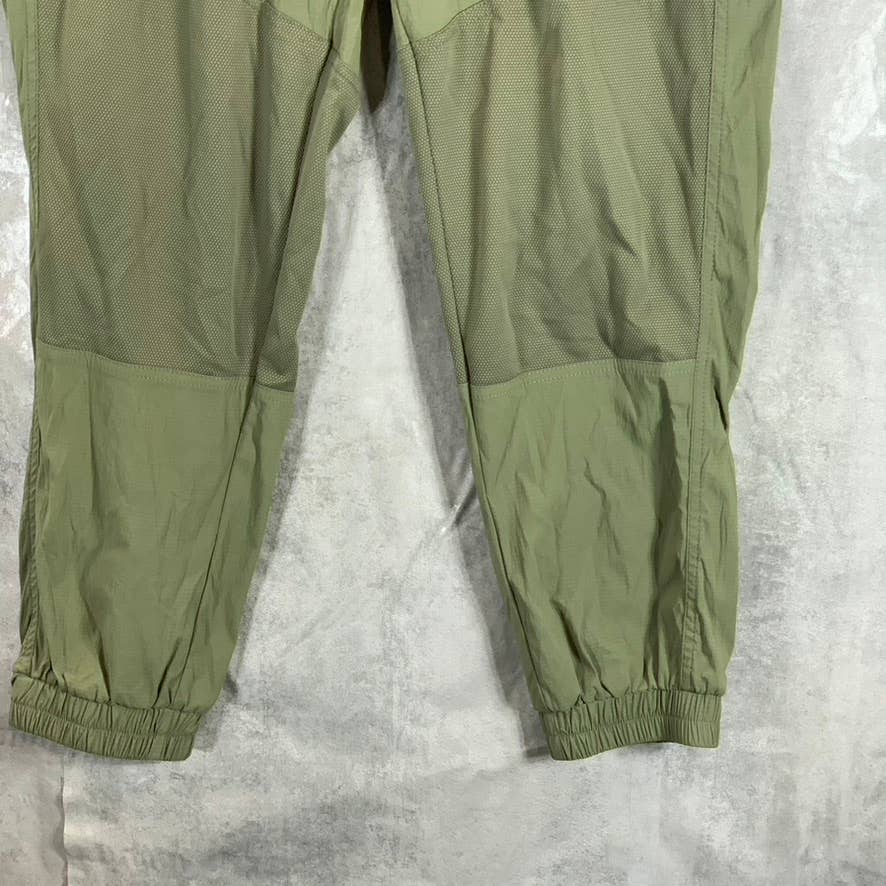 BASS OUTDOOR Women's Deep Lichen Green Roque Mesh Pull-On Pants SZ M