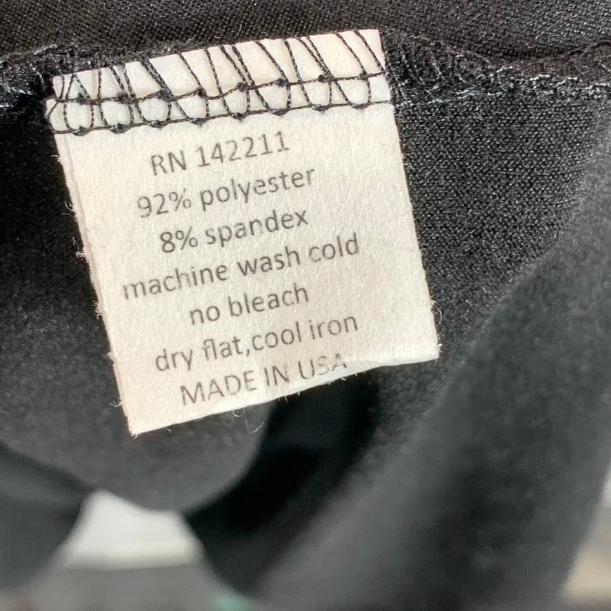 24SEVEN COMFORT APPAREL Women's Black Short Sleeve Pocket Detail Midi Dress SZ M