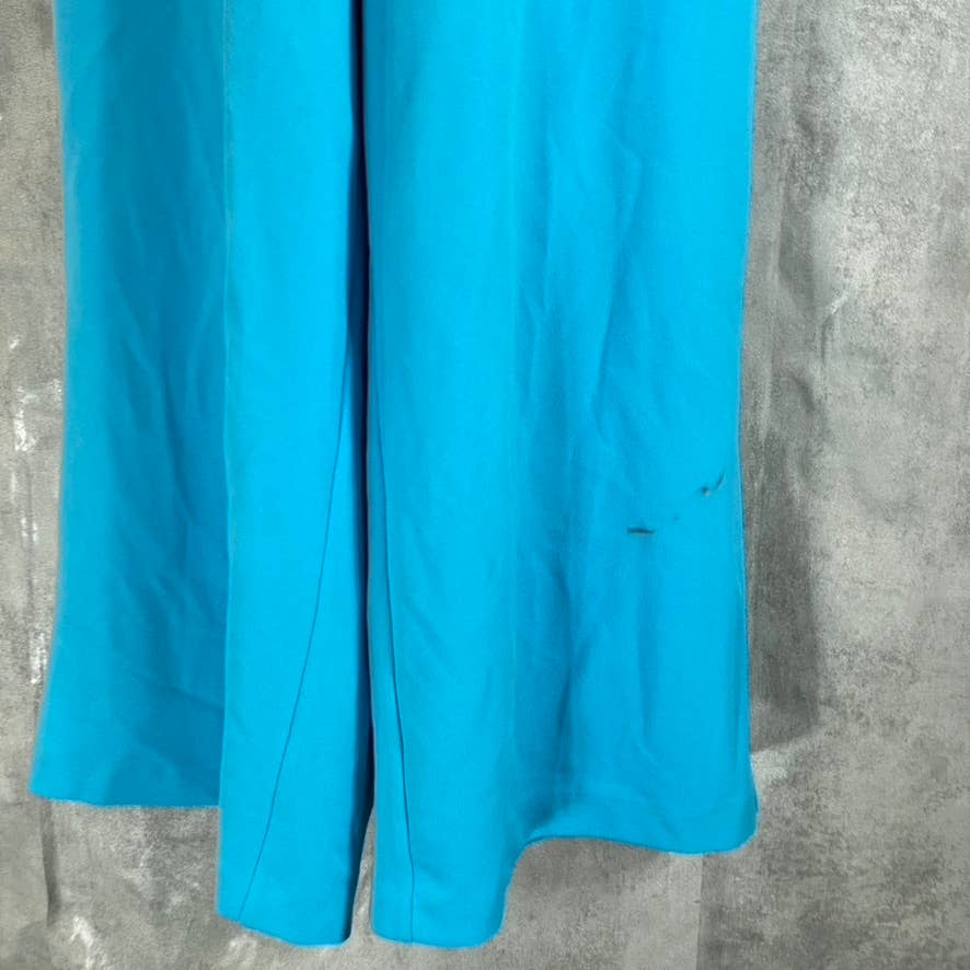 RACHEL RACHEL ROY Women's Shore Blue Ruffled-Sleeve Pocket Cropped Jumpsuit SZXL