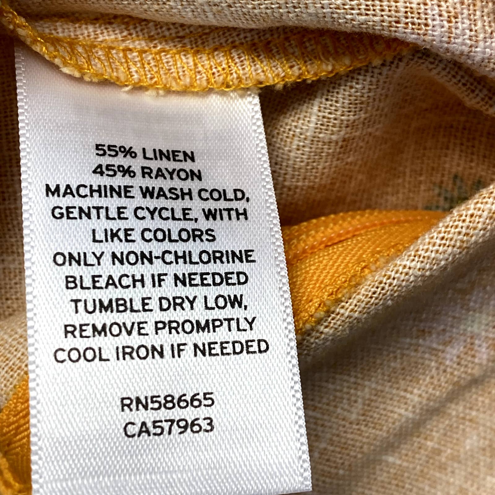 ABOUND Women's Orange Asterisk Floral Print Back Zip Linen Blend Mini Skirt SZ XXS