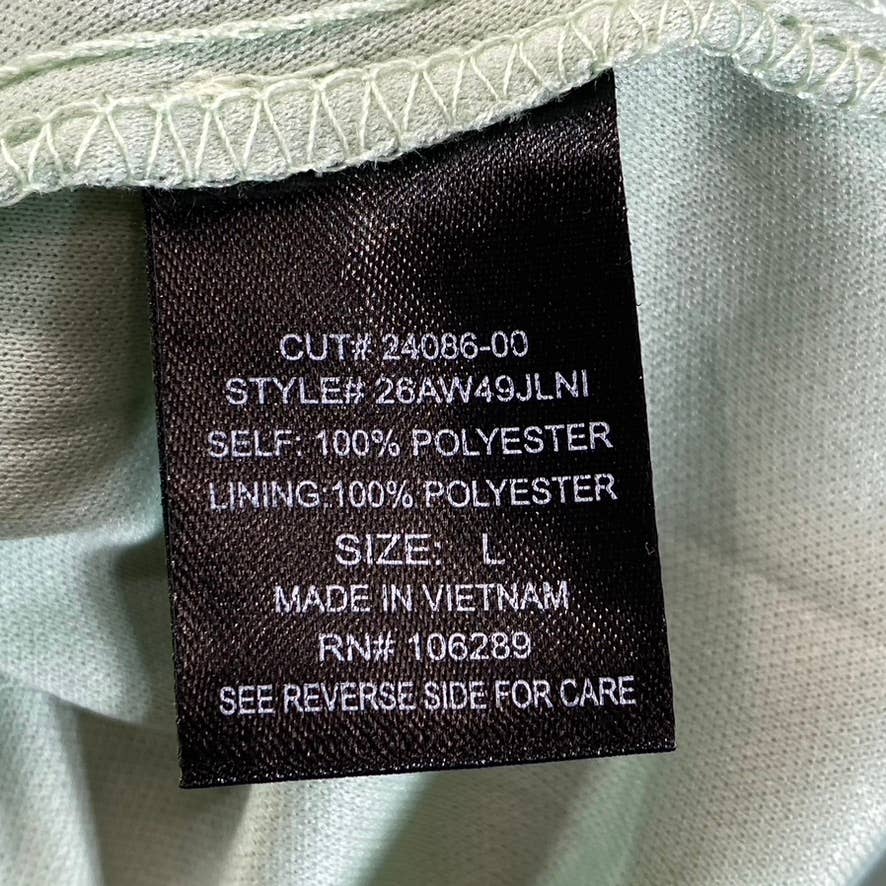 TRIXXI Juniors' Green Floral Halter Ruffle Tie-Waist Fit & Flare Mini Dress SZ L