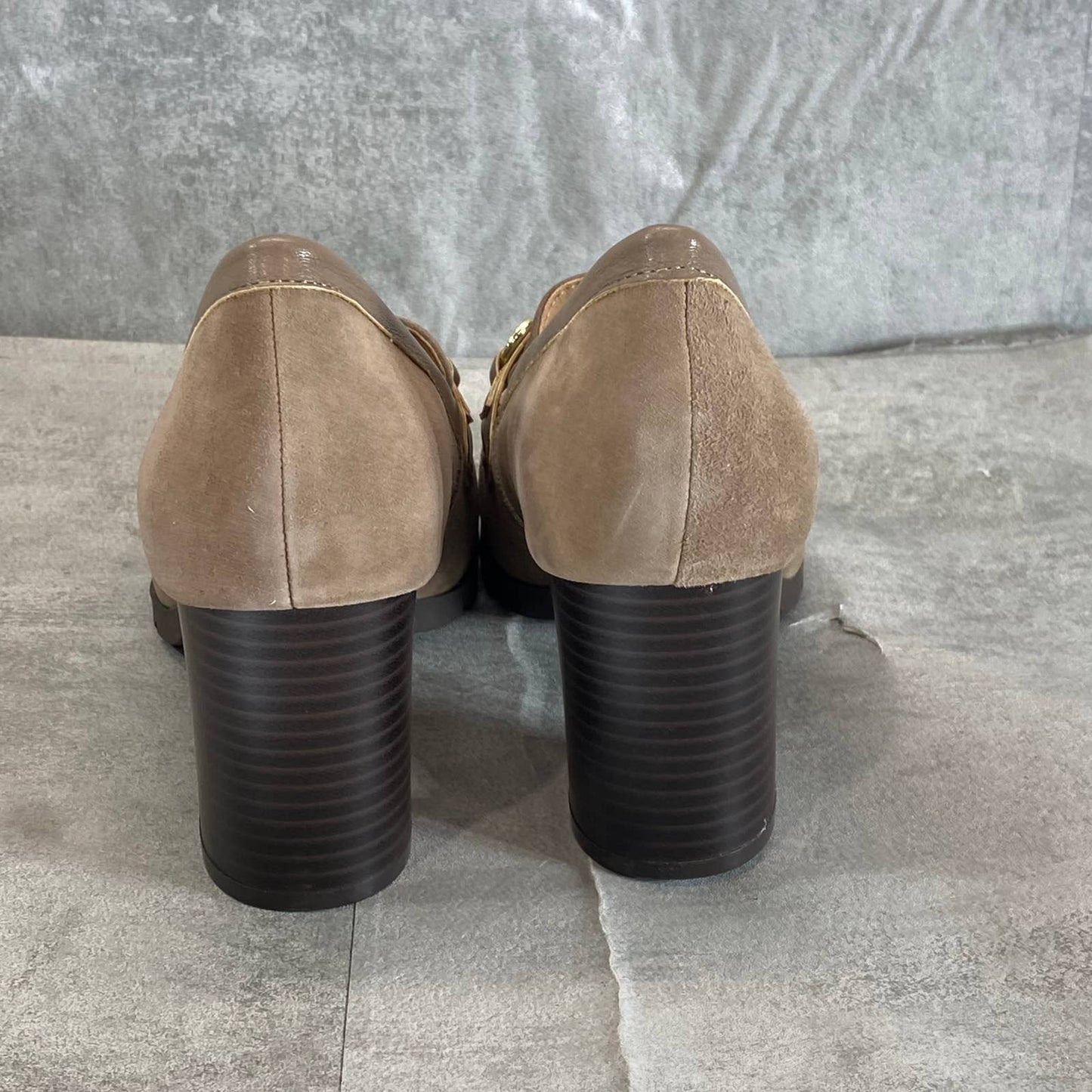 GIANI BERNINI Women's Mushroom Suede Porshaa Round-Toe Loafer Dress Pumps SZ 9