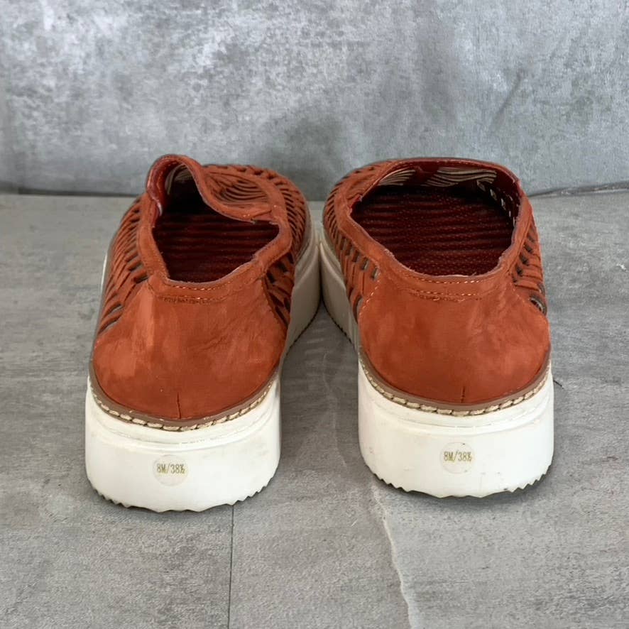 VINCE CAMUTO Women's Rust Romeena Cutout Platform Slip-on Sneakers SZ 8
