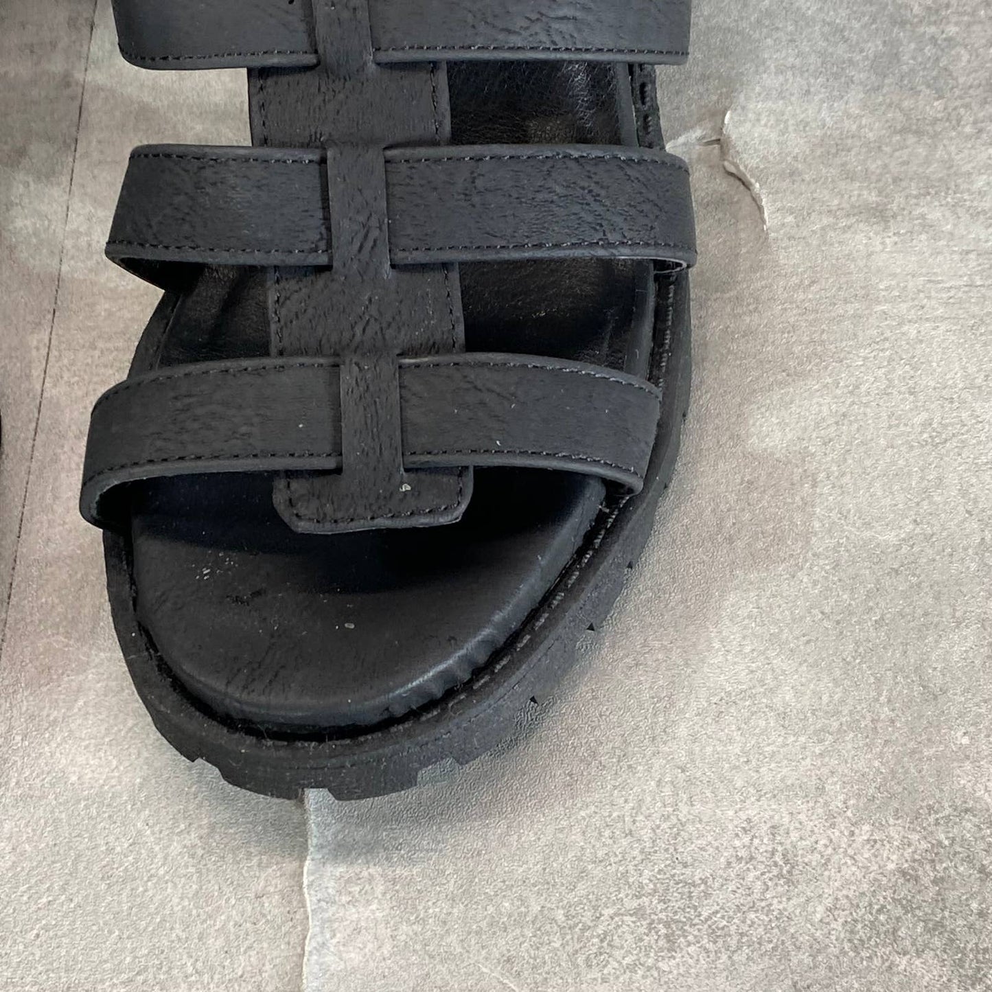 DIRTY LAUNDRY Women's Black Fun Stuff Strappy Block-Heel Sandals SZ 10