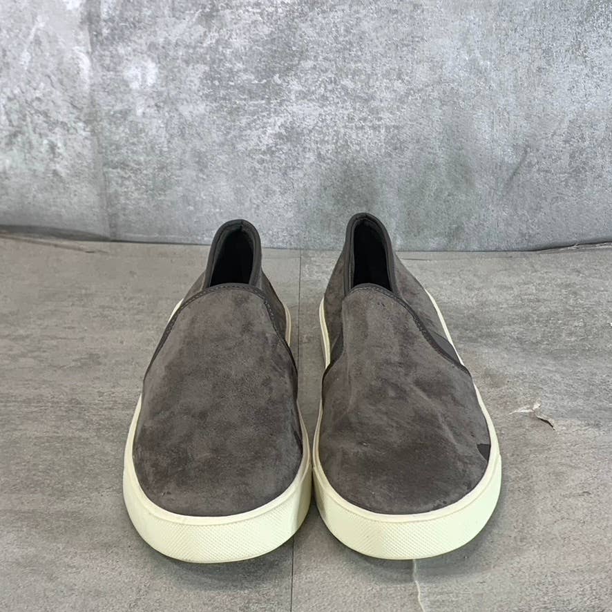 VINCE. Women's Charcoal Suede Preston Round-Toe Slip-on Sneakers SZ 6.5