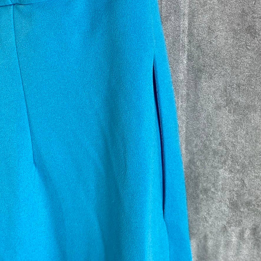 RACHEL RACHEL ROY Women's Shore Blue Ruffled-Sleeve Pocket Cropped Jumpsuit SZXL