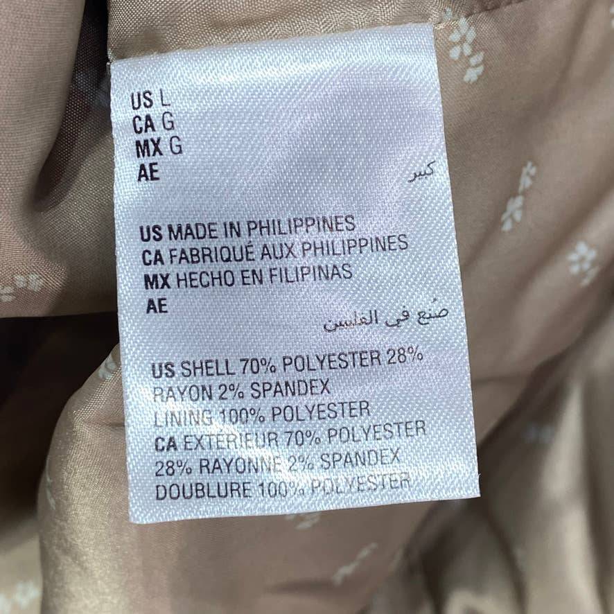 INC INTERNATIONAL CONCEPTS Taupe Flash Asher Slim-Fit Pinstripe Blazer SZ L