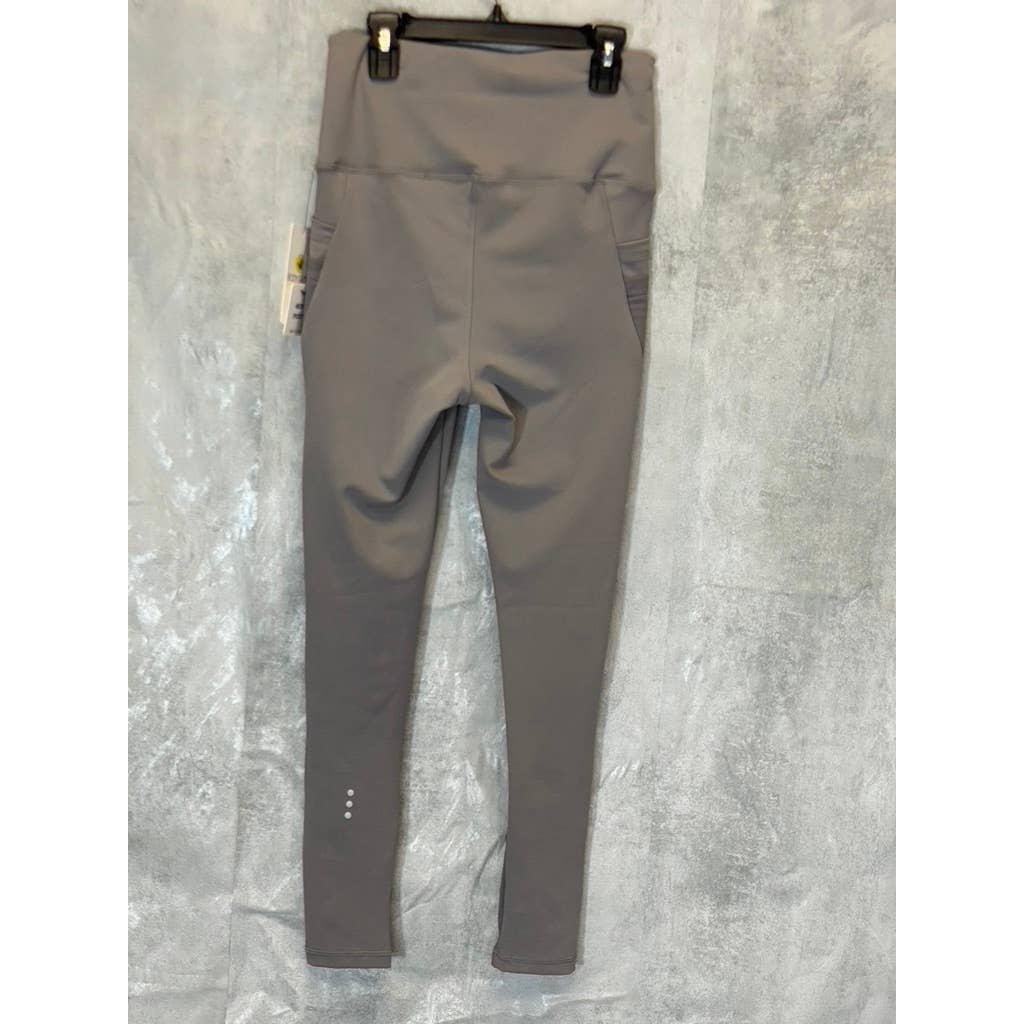 BODY GLOVE Women's Grey Media Pocket Pull-On Athletic 7/8 Leggings SZ M