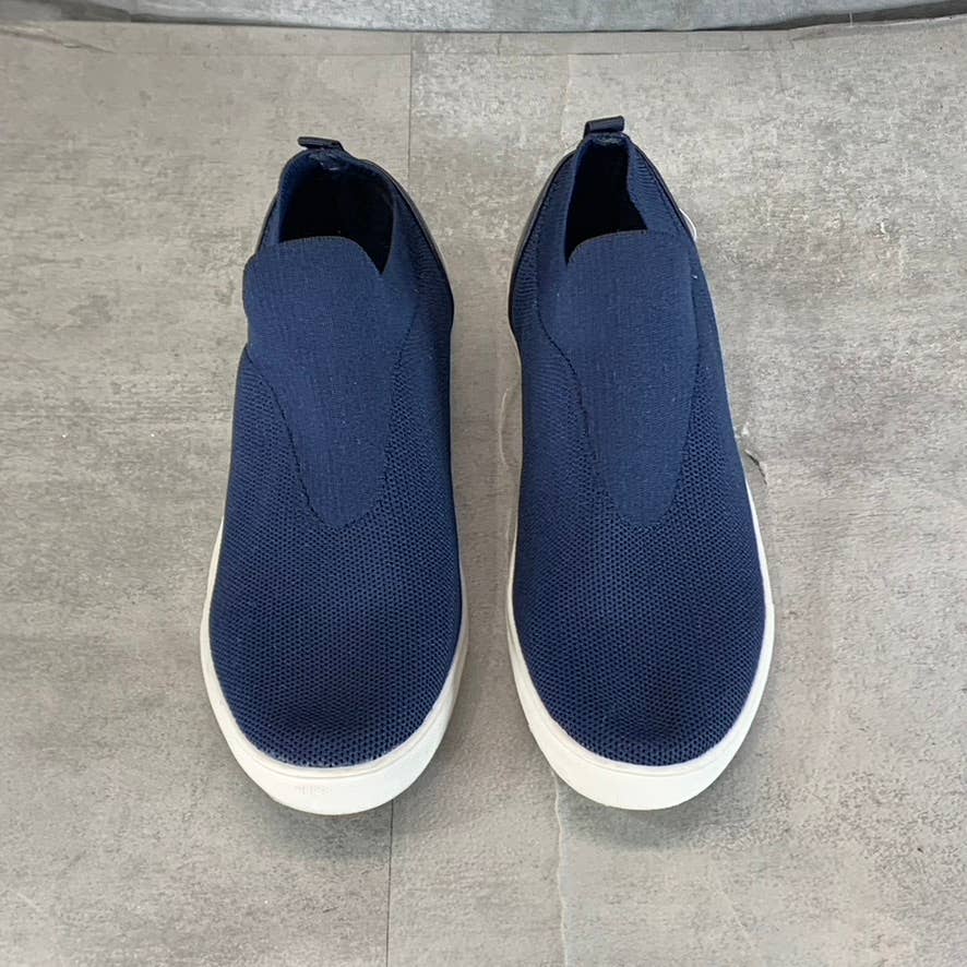 BLONDO Women's Navy Knit Kyla Waterproof Slip-On Platform Sneakers SZ 6.5