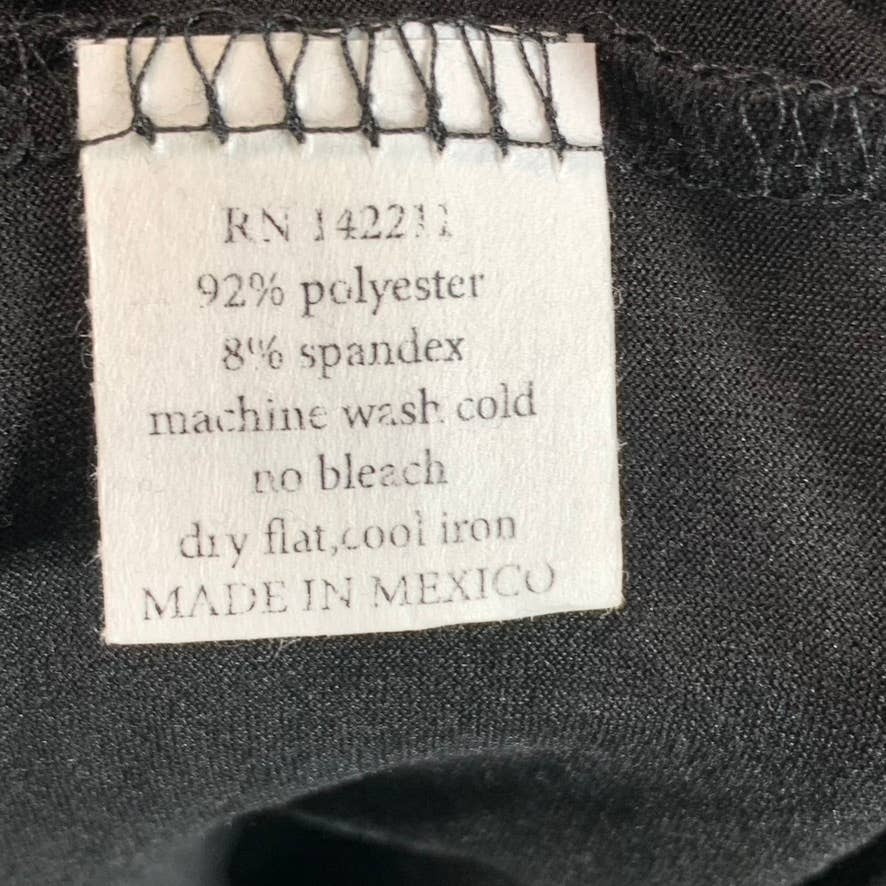 24SEVEN COMFORT APPAREL Women's Black Scoop-Neck Loose-Fit Dolman Sleeve Dress