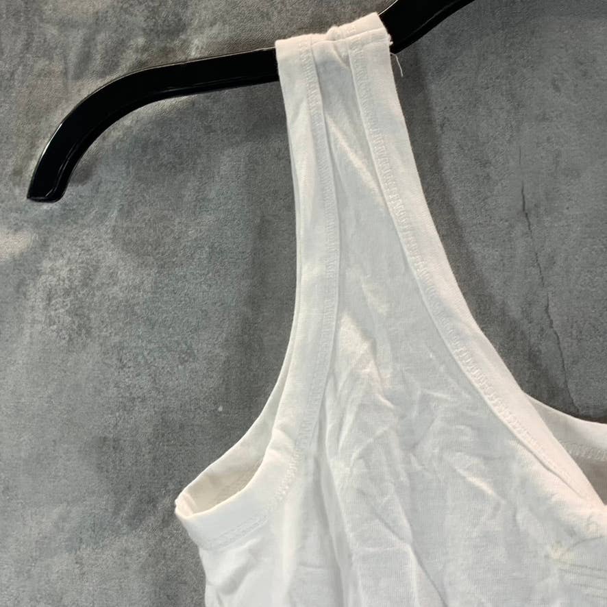 SUNDOWN By SPLENDID Juniors' White Del Rey Scoopneck Tank Top SZ XS