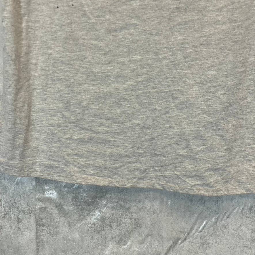 FRAYED Women's Heather Gray Distressed Sleeveless Pullover Crewneck T-Shirt SZ M