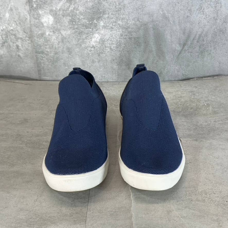 BLONDO Women's Navy Knit Kyla Waterproof Slip-On Platform Sneakers SZ 6.5