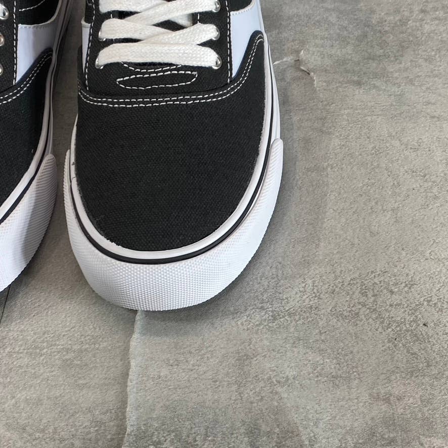LEVI'S Women's Black/White Naya Court Canvas Ultra Suede Skate Sneakers SZ 8