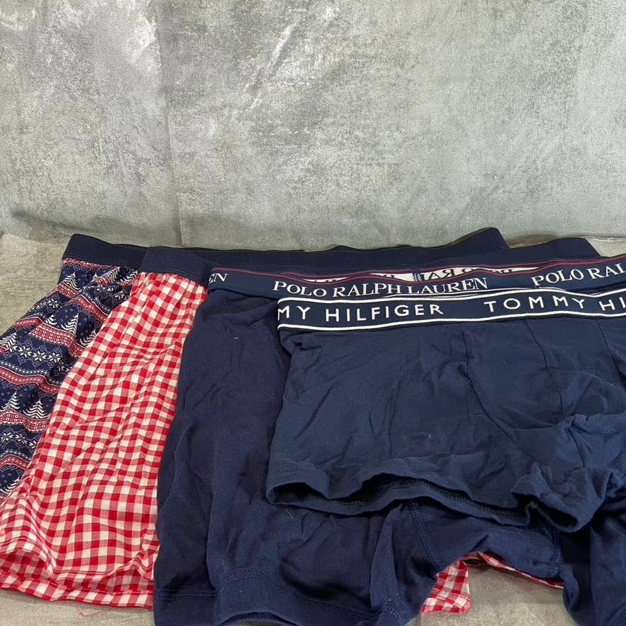 Men's Blue/Red Multi Brand Mixed Briefs SZ L