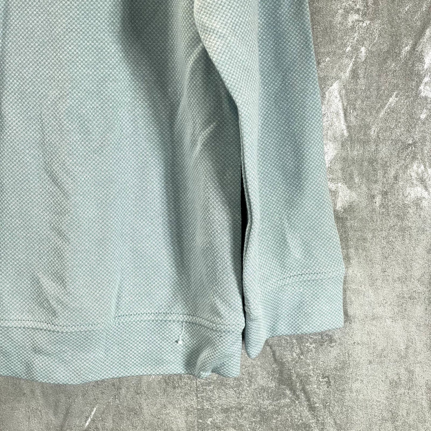 CLUB ROOM Men's Pale Glass Birdseye Mock-Neck Quarter-Zip Pullover Sweater SZ M