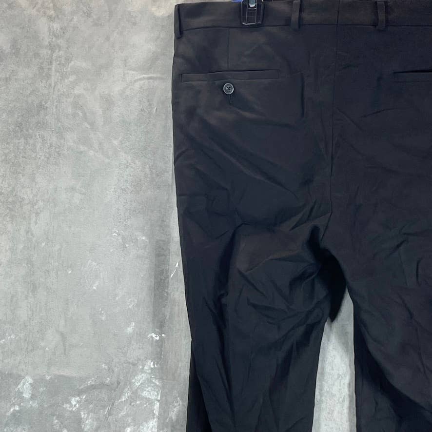 REACTION KENNETH COLE Men's Black Techni-Cole Slim-fit Dress Pants SZ 38X30