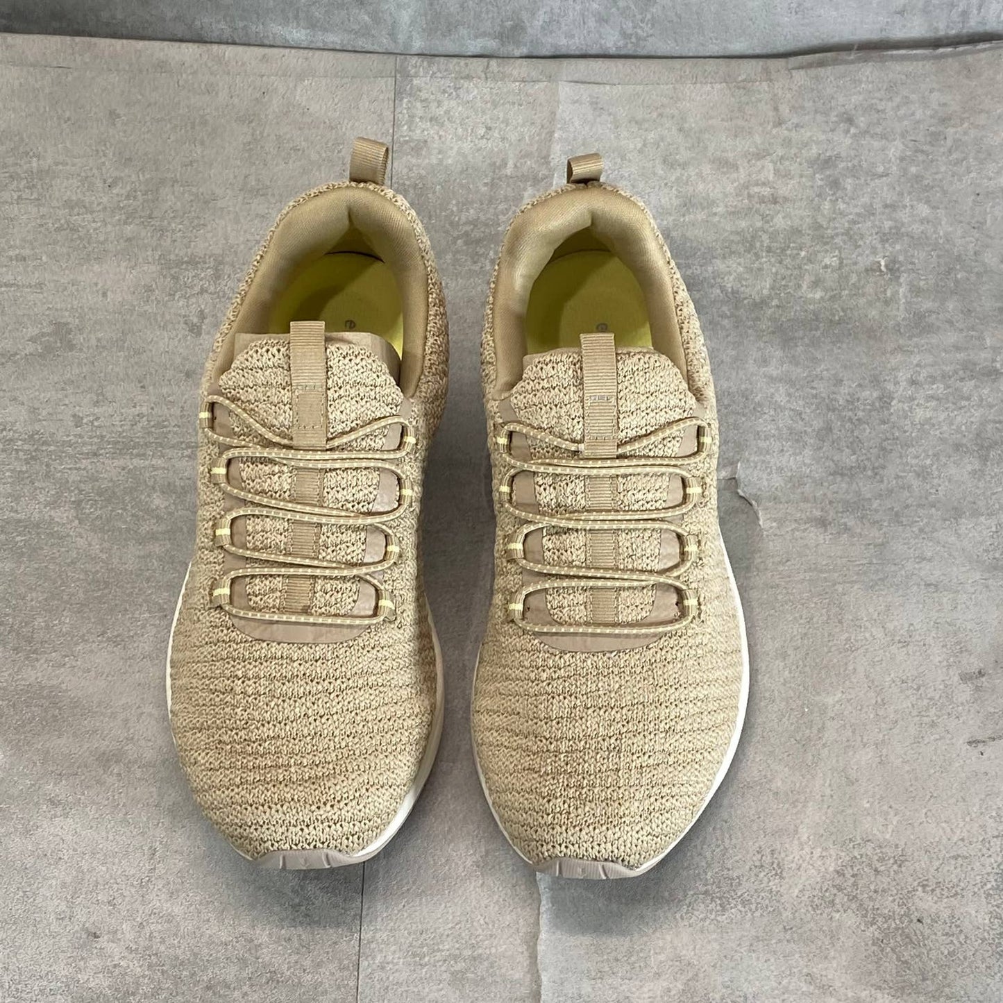 EASY SPIRIT Women's Beige Tareh Breathable Slip-On Sneakers SZ 5