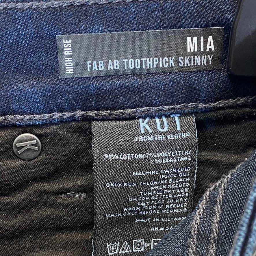 KUT From the Kloth Women's Legacy Wash Mia Fab Ab High-Rise Toothpick Skinny Jeans SZ 00
