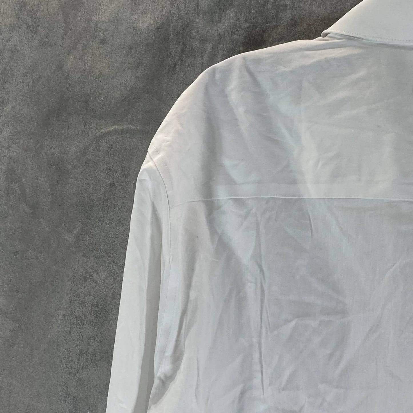 ALFANI Men's White Slim-Fit 2-Way Stretch Dress Shirt SZ L(16/16.5 32/33)