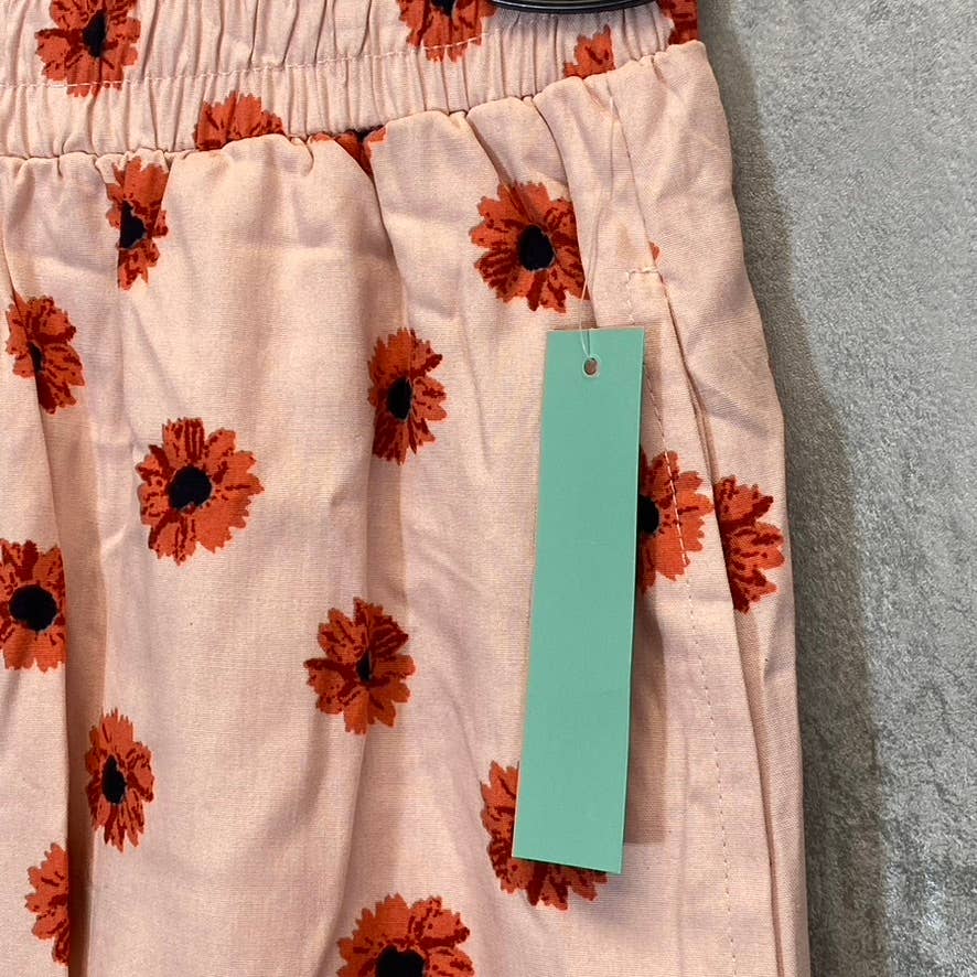 ABOUND Women's Pink Daisy Dots Easy Flowy Lightweight Elastic Waist Pull-On Shorts SZ XXS