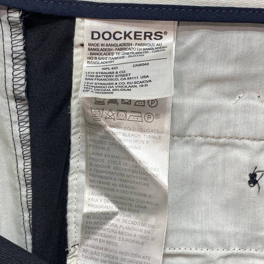 DOCKERS Black Classic Fit Stretch Easy Khaki Pants SZ 38X30