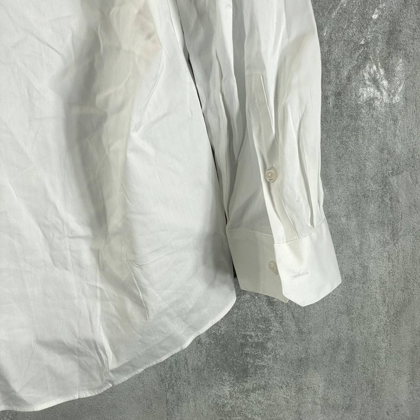 ALFANI Men's White Slim-Fit 2-Way Stretch Button-Up Long-Sleeve Dress Shirt SZXL