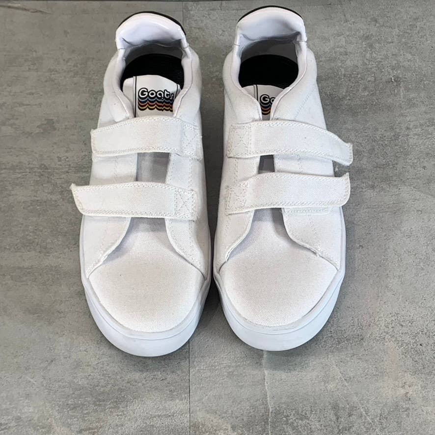 GOATS Kids White Canvas The 305 2-Strap Slip-On Platform Sneakers SZ 4