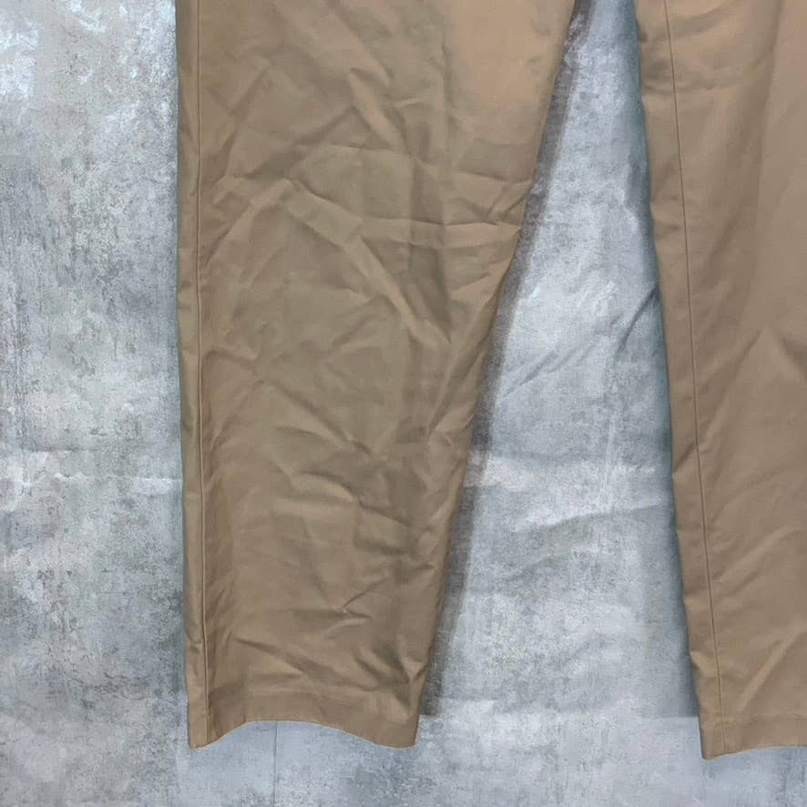 NORDSTROM Men's Tan Desert Smartcare Classic Supima Cotton Straight Leg Pants