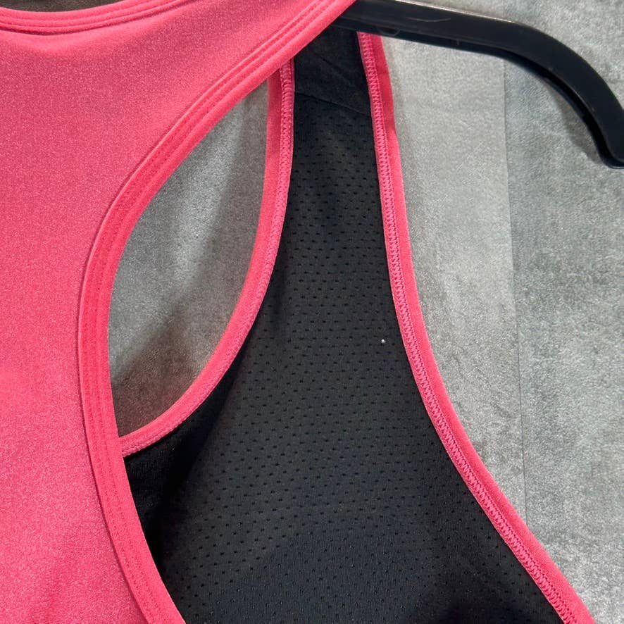DKNY SPORT Women's Calypso High-Shine Low-Impact Lightweight Racerback Sport Bra