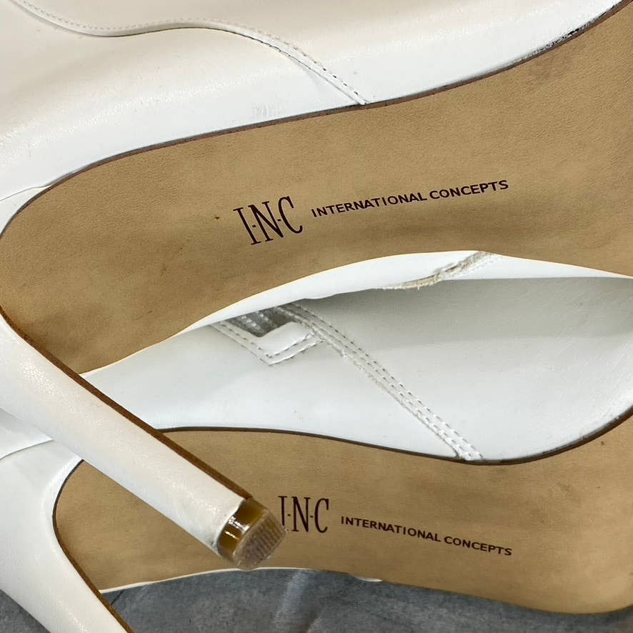 INC INTERNATIONAL Women's White Iyonna Over-The-Knee Slouch Stiletto Boots SZ 10