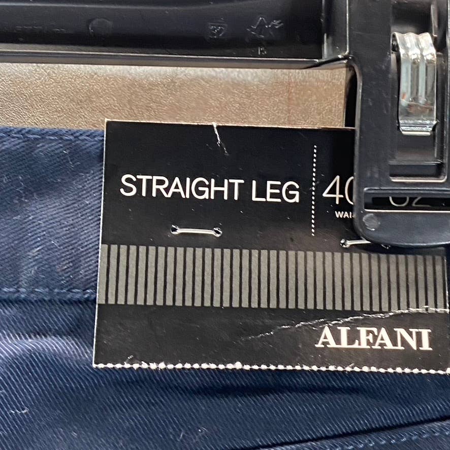 ALFANI Men's Navy Simon Straight-Leg Five-Pocket Jeans SZ 40X32
