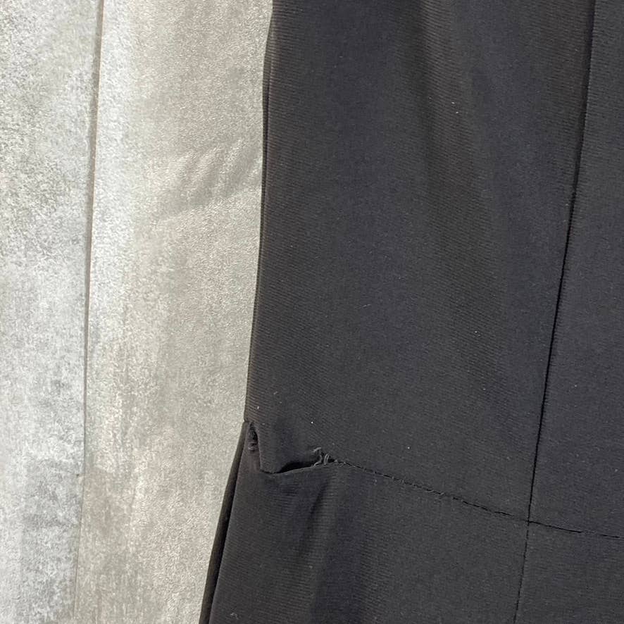 AQUA FORMAL Women's Black Off-The-Shoulder Notched Sweetheart Side-Slit Gown SZ6