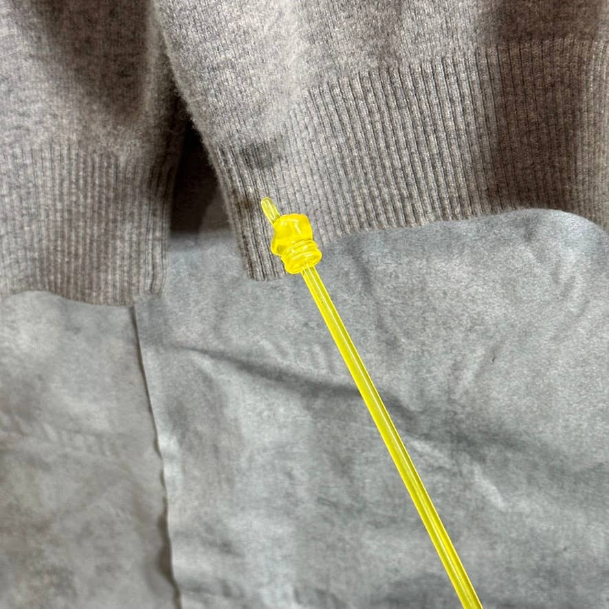 CALVIN KLEIN Men's Grey Merino Wool Regular-Fit Crewneck Pullover Sweater SZ XL