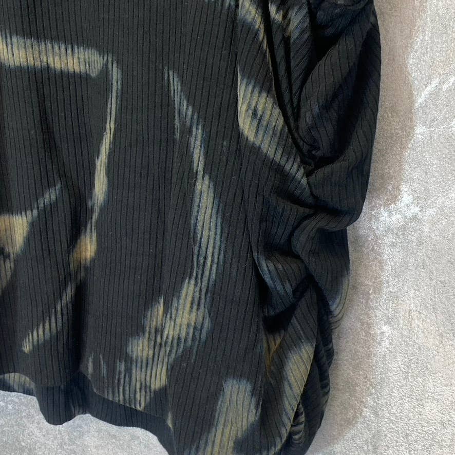 AFRM Women's Plus Size Noir Spring Spiral Ruskin Ribbed Racerback Tank Top SZ 1X