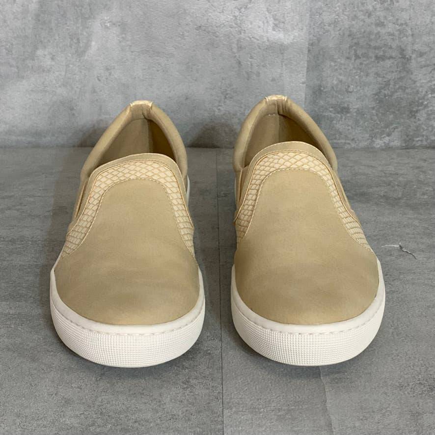 EASY STREET Sport Sand/Sand Snake Gore Suave Slip-On Casual Sneakers SZ 8