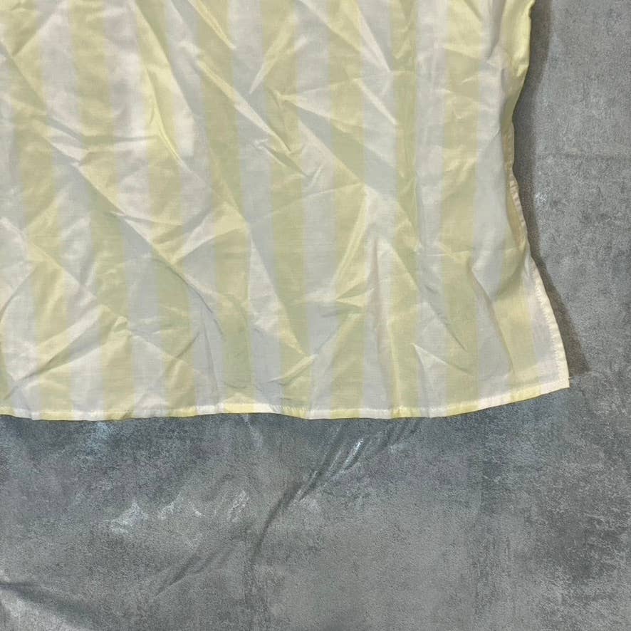 BLDWN Women's Optic White/Sunkiss Quinn Sleeveless Lightweight Silk-Blend Tank Top SZ M
