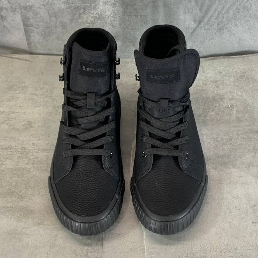 LEVI'S Women's Black Olivia High-Top Platform Lace-Up Sneakers SZ 8