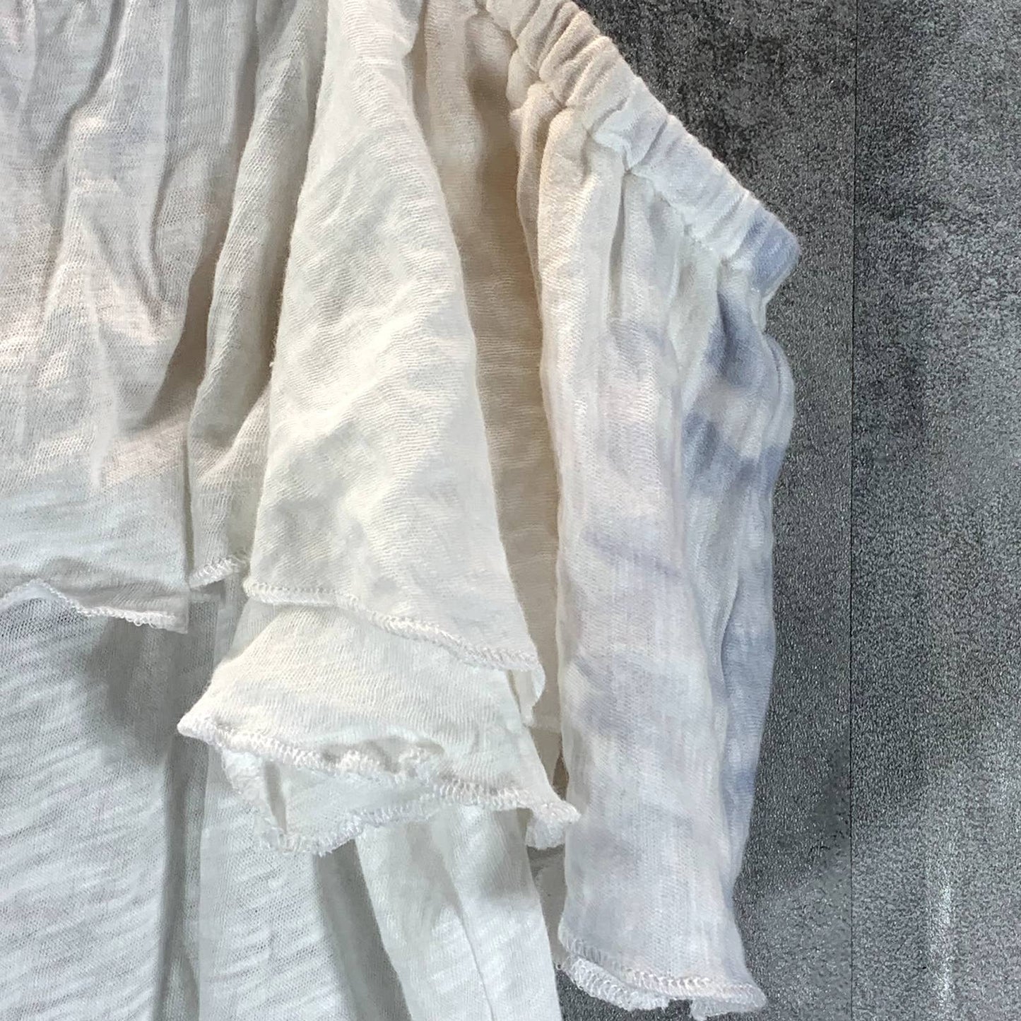 INC INTERNATIONAL CONCEPTS Women's Danielle Dye Ruffled Cold-Shoulder Top SZ S